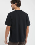 Polera manga corta hombre Crop negro Froens