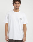 Polera manga corta hombre Flores blanco Froens