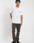 Polera manga corta hombre Flores blanco Froens