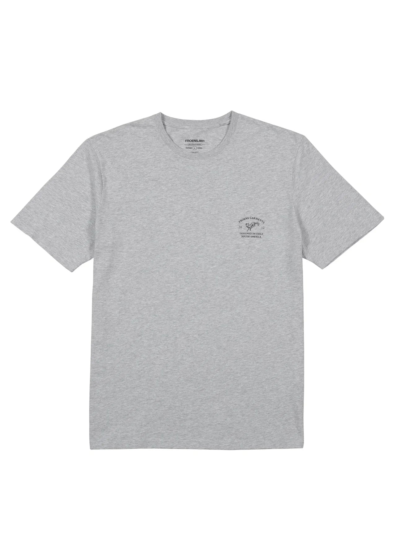 Polera manga corta hombre Fox gris