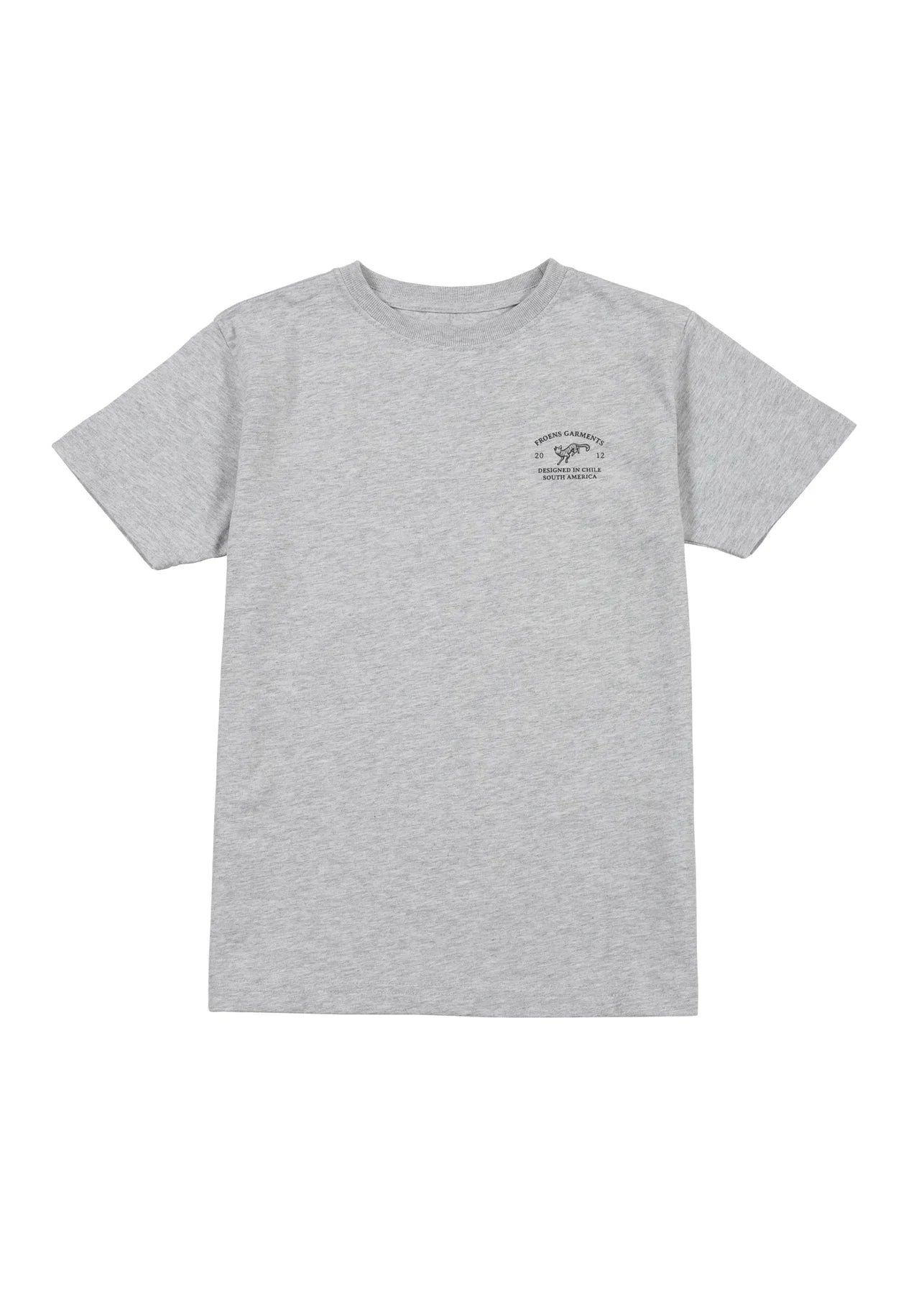 Polera manga corta kids Fox gris