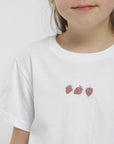 Polera Frutillas Kids blanco Froens