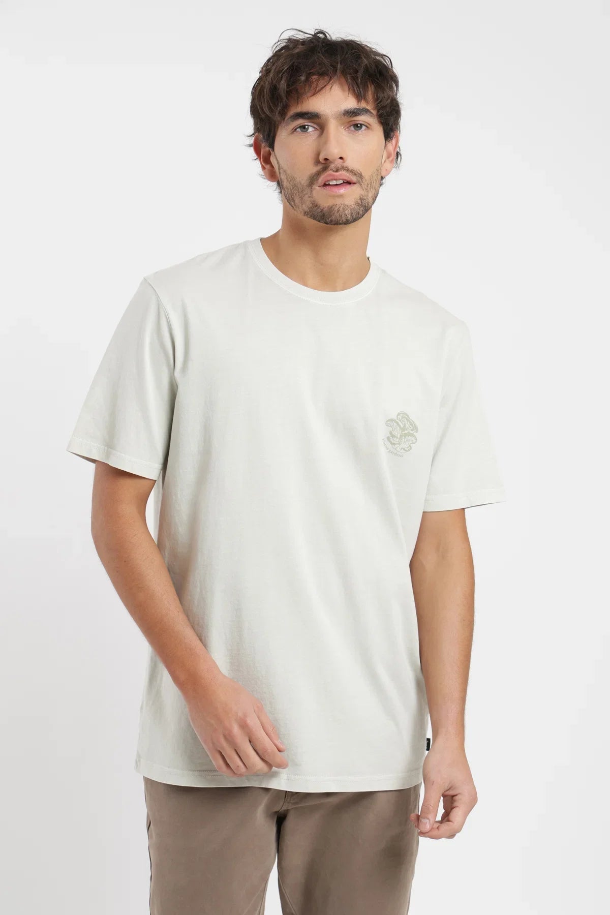 Polera manga corta hombre Fungi beige Froens