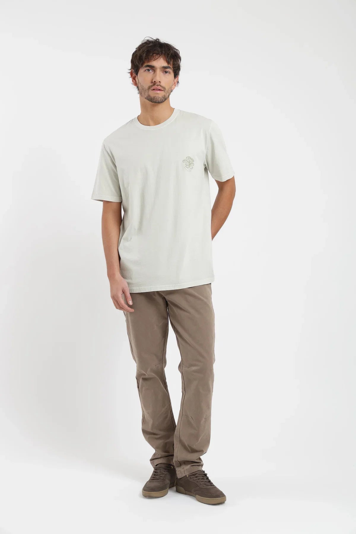 Polera manga corta hombre Fungi beige Froens
