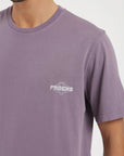 Polera manga corta hombre Globe lila Froens