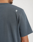 Polera manga corta hombre Heavyweight azul
