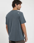 Polera manga corta hombre Heavyweight azul