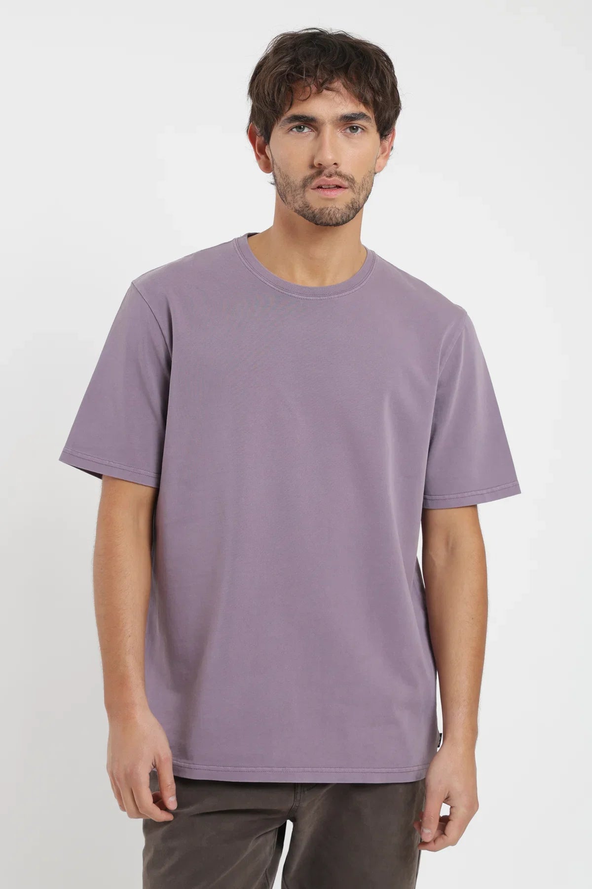 Polera manga corta hombre Heavyweight lila Froens