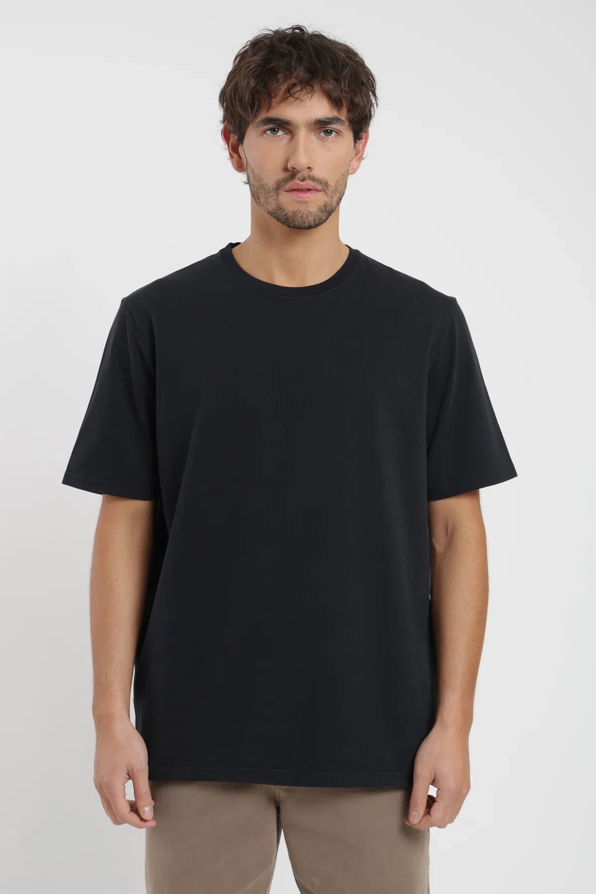 Polera manga corta hombre Heavyweight negro Froens