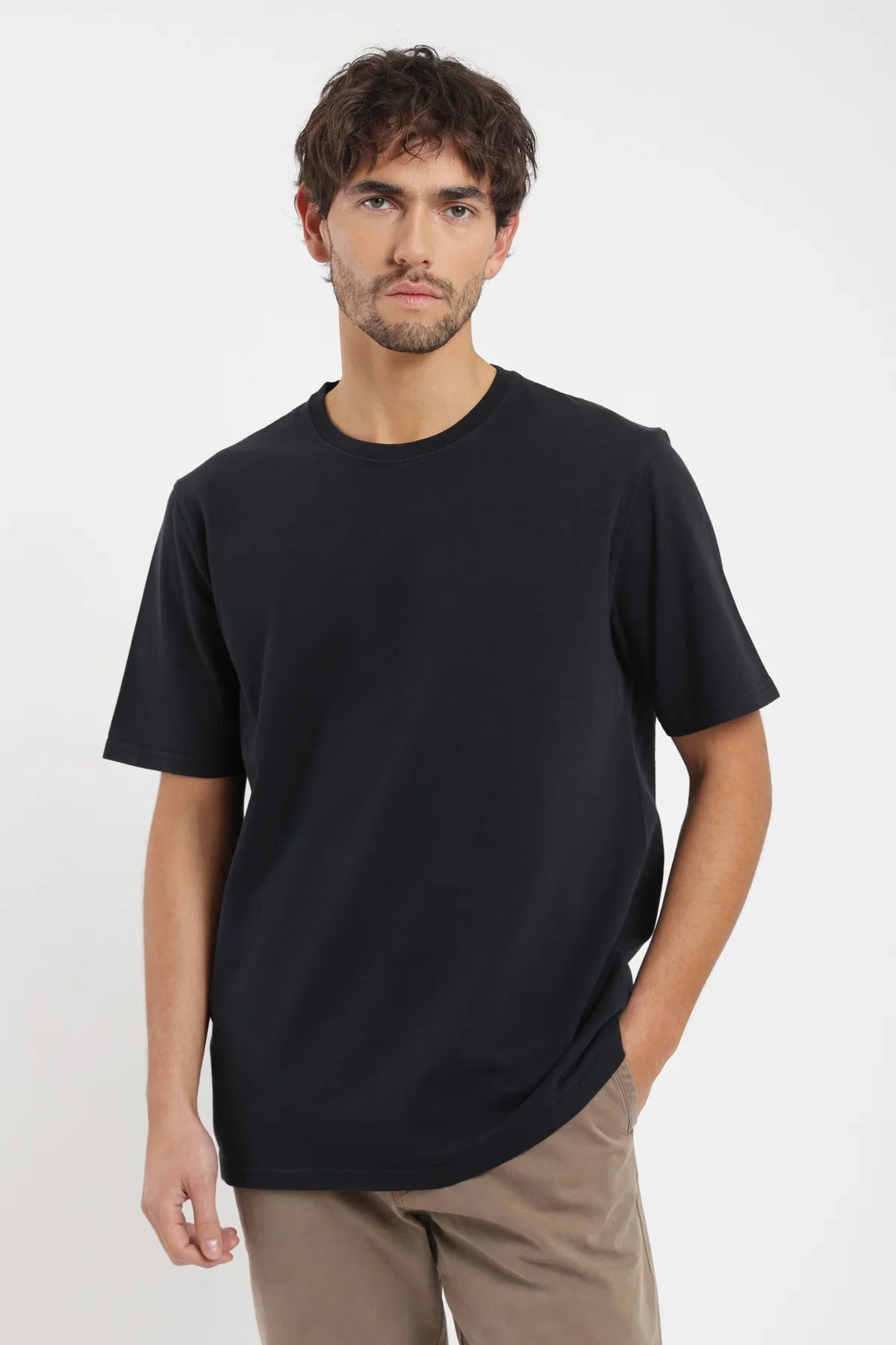 Polera manga corta hombre Heavyweight negro Froens