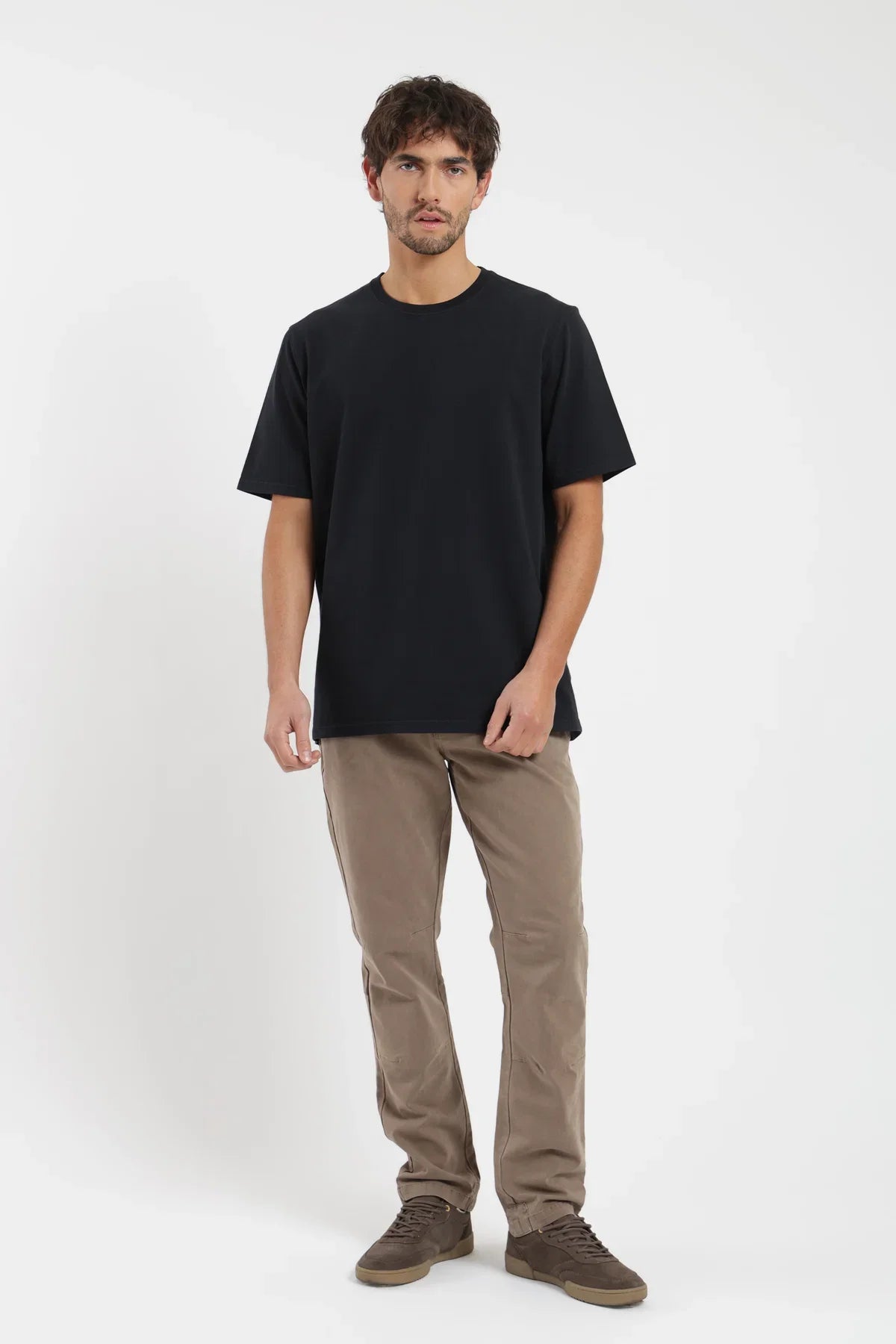 Polera manga corta hombre Heavyweight negro Froens