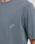 Polera manga corta hombre Hoja azul