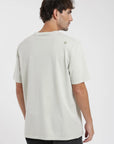 Polera manga corta hombre Pez beige