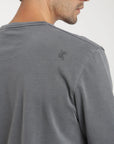 Polera manga corta hombre Plain heavy grafito
