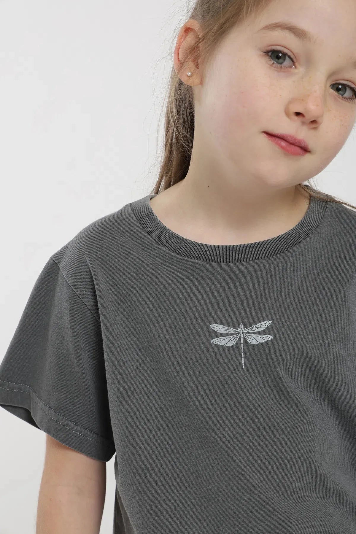 Polera Libelula Kids grafito Froens