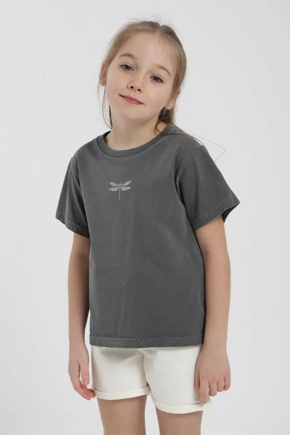 Polera Libelula Kids grafito Froens