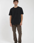 Polera manga corta hombre Plain negro - Algodón orgánico - Frøens