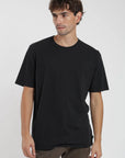 Polera manga corta hombre Plain negro - Algodón orgánico - Frøens