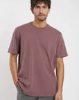 Polera manga corta hombre Manzana burdeo Froens