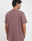 Polera manga corta hombre Manzana burdeo Froens