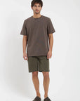 Polera manga corta hombre Mao café Froens