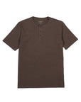Polera manga corta hombre Mao café