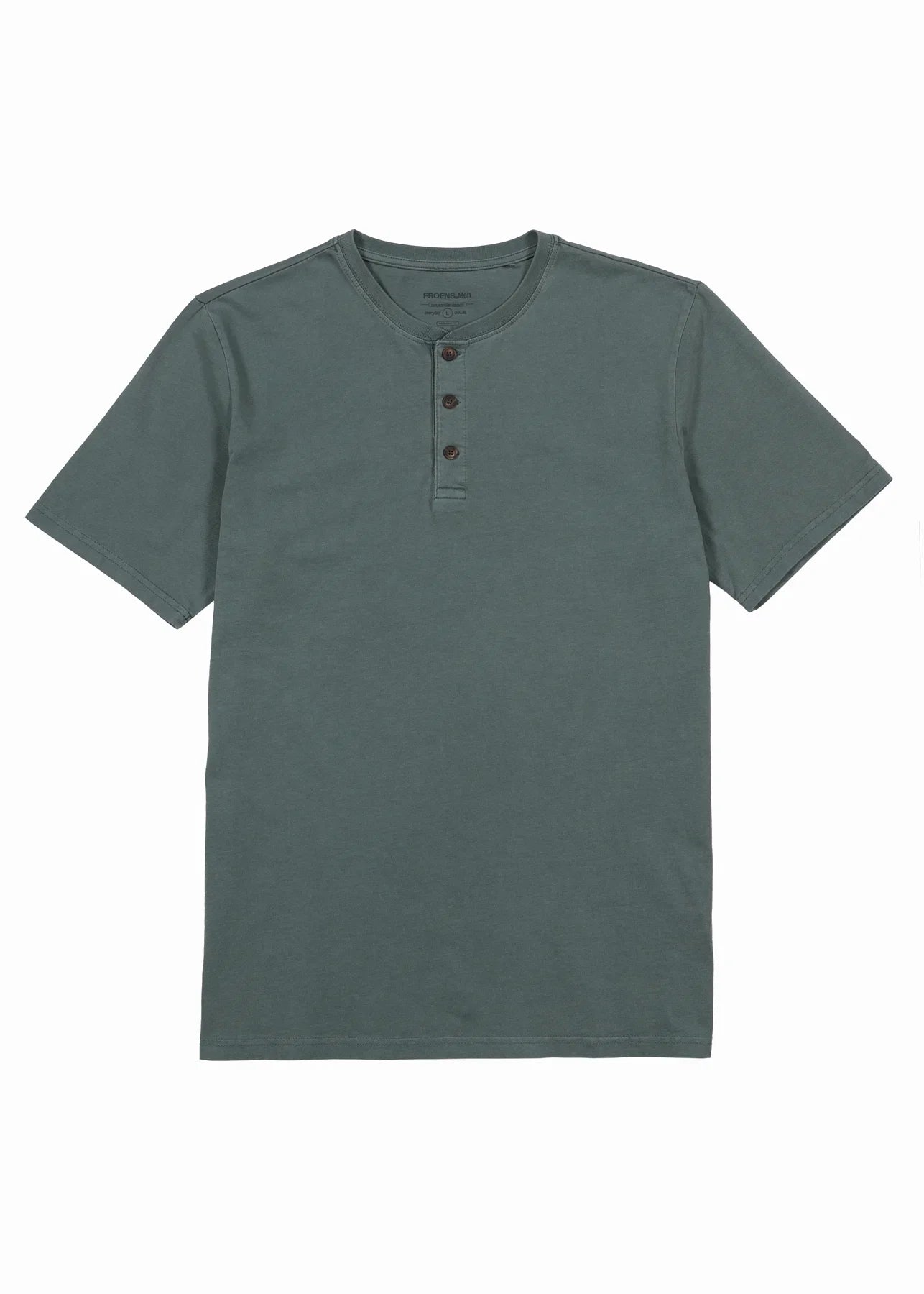 Polera manga corta hombre Mao verde oscuro