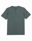 Polera manga corta hombre Mao verde oscuro