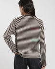 Polera manga larga mujer Agata café
