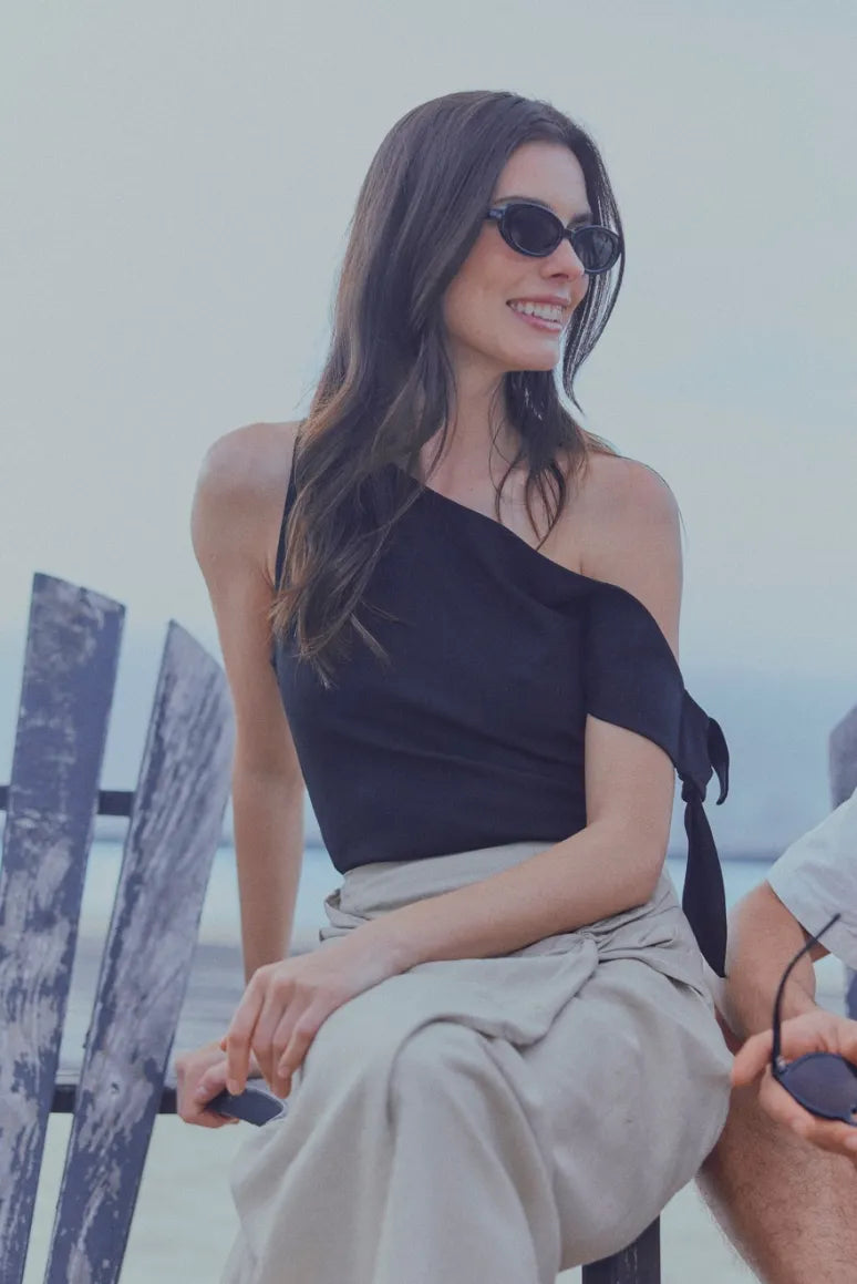 Polera mujer nara negro