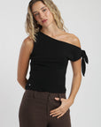 Polera mujer nara negro Froens