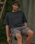 Polera manga corta hombre Performance negro