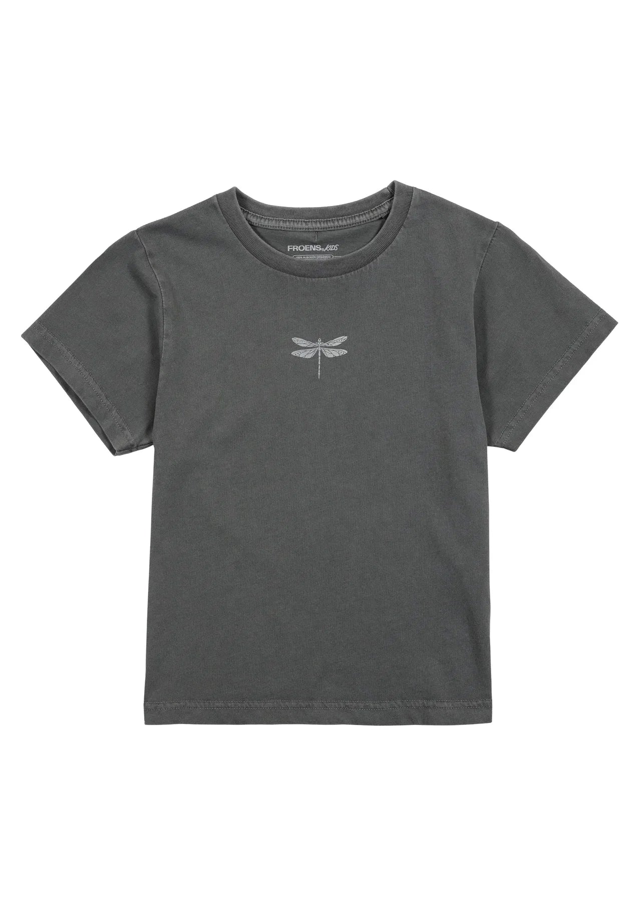 Polera manga corta kids niña grafito