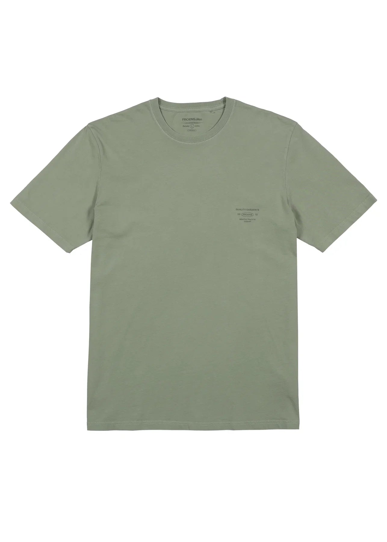 Polera manga corta hombre Ovalo verde claro