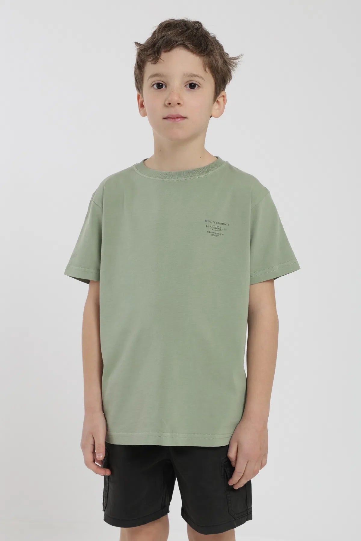 Polera Ovalo Kids verde claro Froens