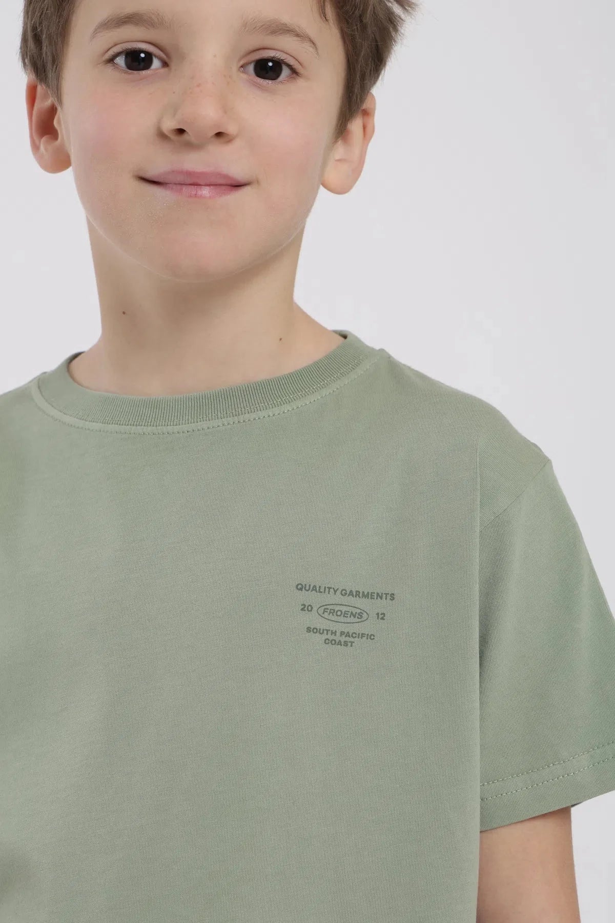 Polera Ovalo Kids verde claro Froens