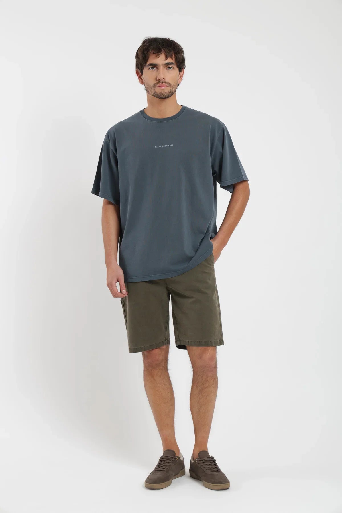 Polera manga corta hombre Oversize azul Froens
