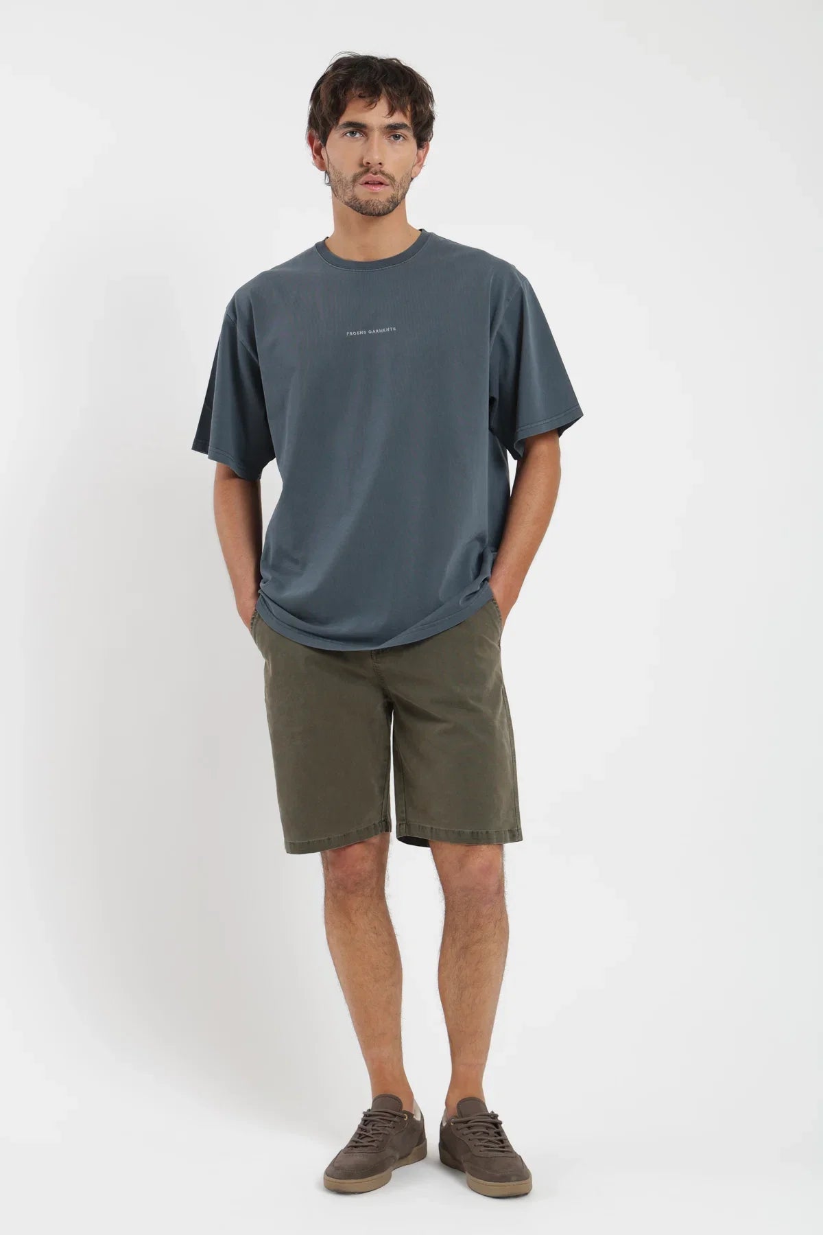Polera manga corta hombre Oversize azul Froens