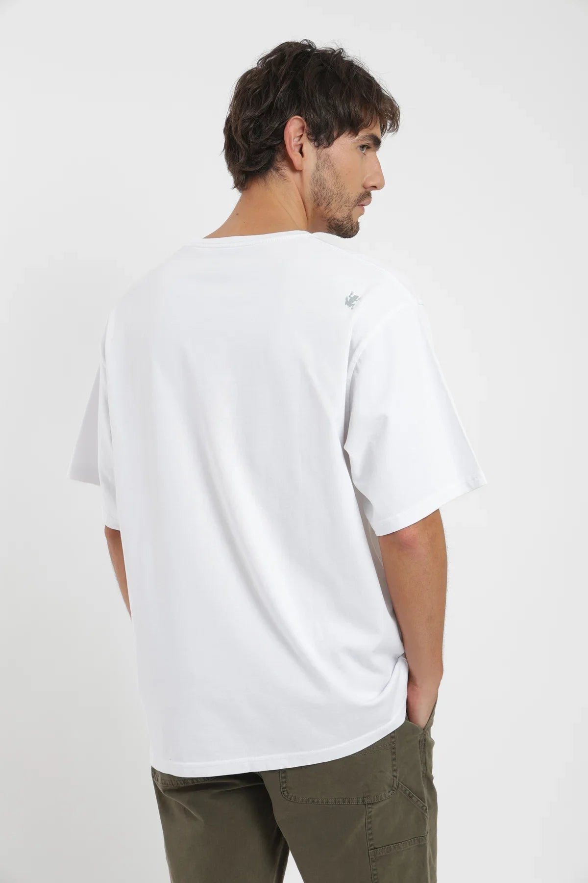 Polera manga corta hombre Oversize blanco Froens