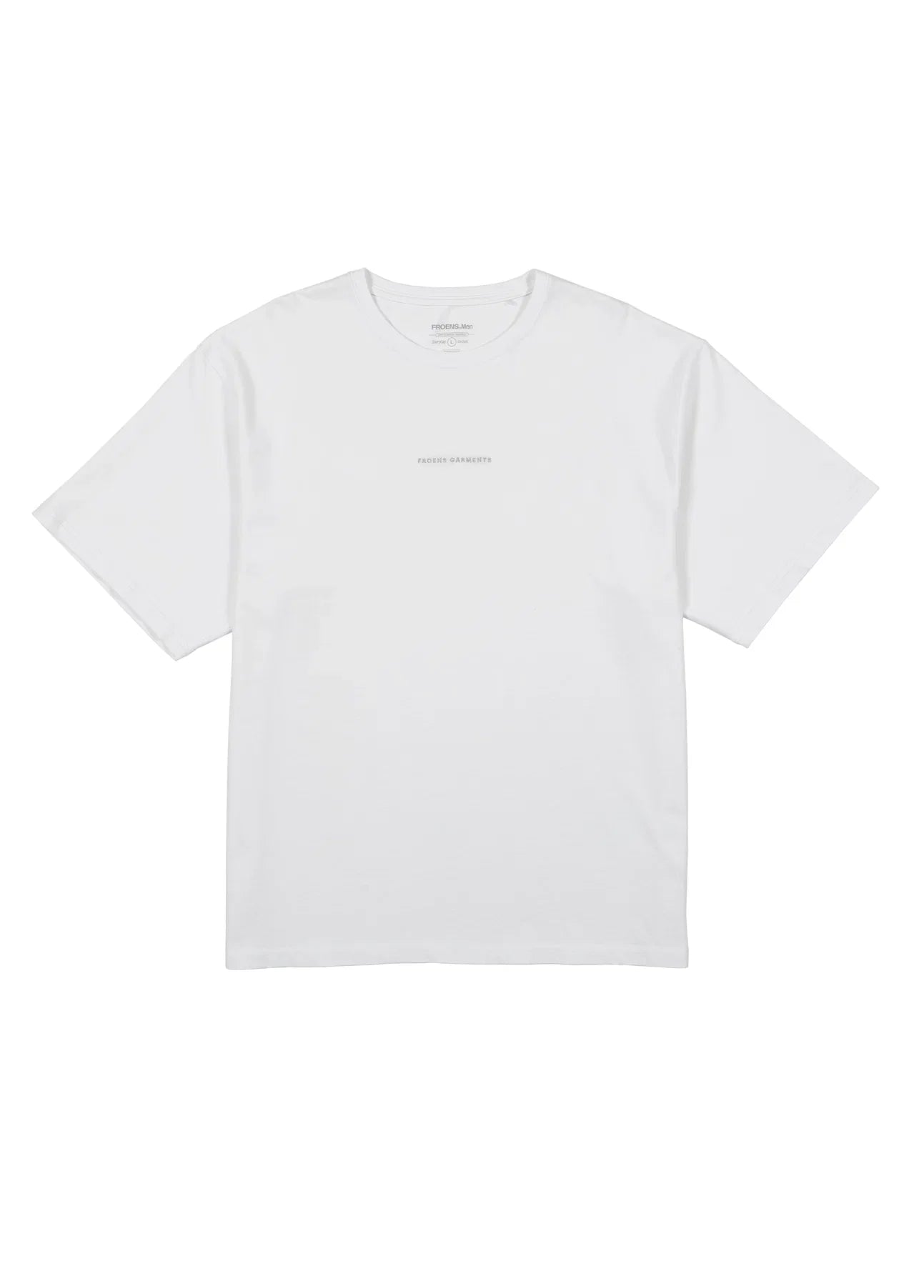 Polera manga corta hombre Oversize blanco