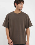 Polera manga corta hombre Oversize café Froens