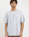 Polera manga corta hombre Oversize gris Froens