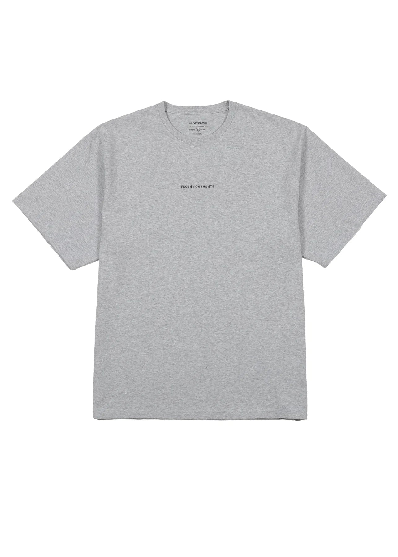 Polera manga corta hombre Oversize gris