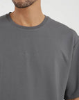 Polera manga corta hombre Performance grafito Froens