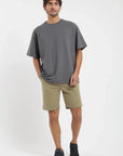 Polera manga corta hombre Performance grafito Froens