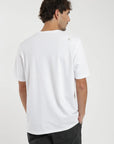 Polera manga corta hombre Plain blanca
