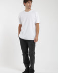 Polera manga corta hombre Plain blanca