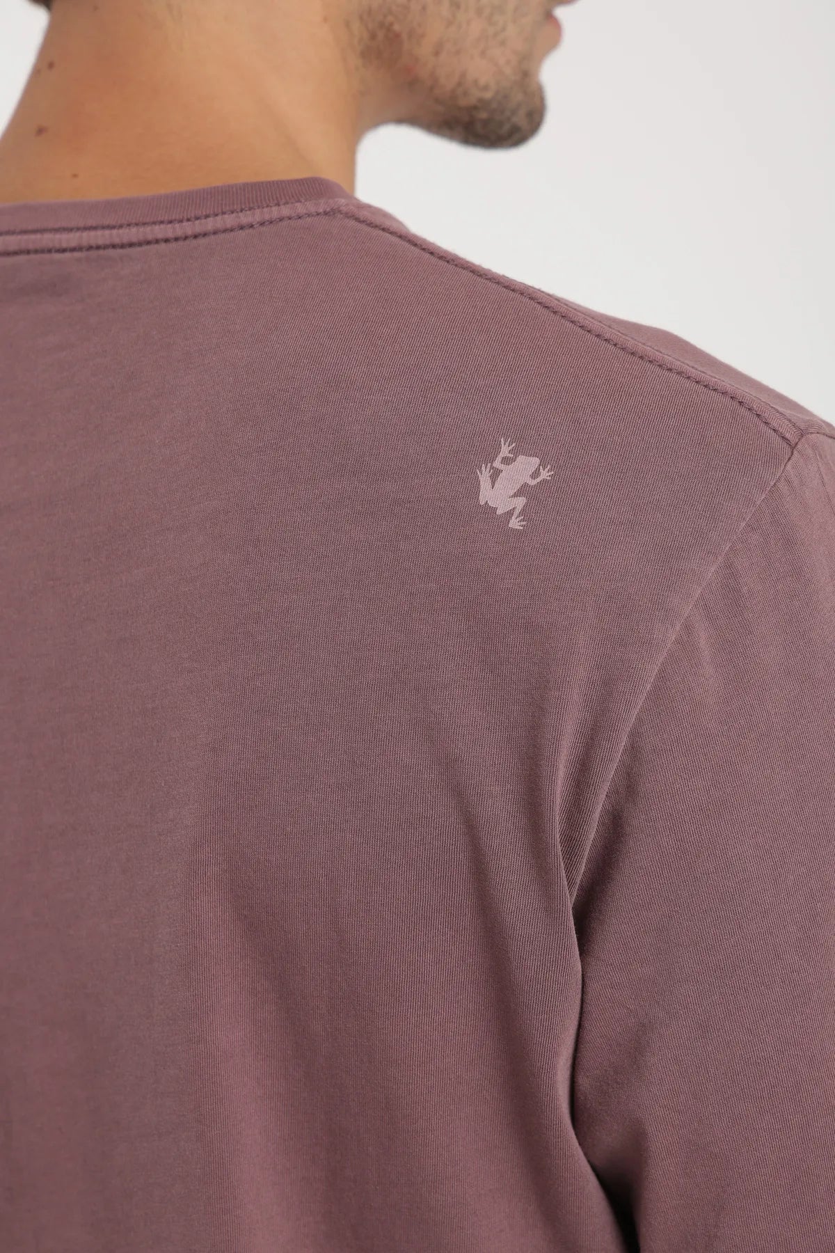 Polera manga corta hombre Plain burdeo - Algodón orgánico - Frøens