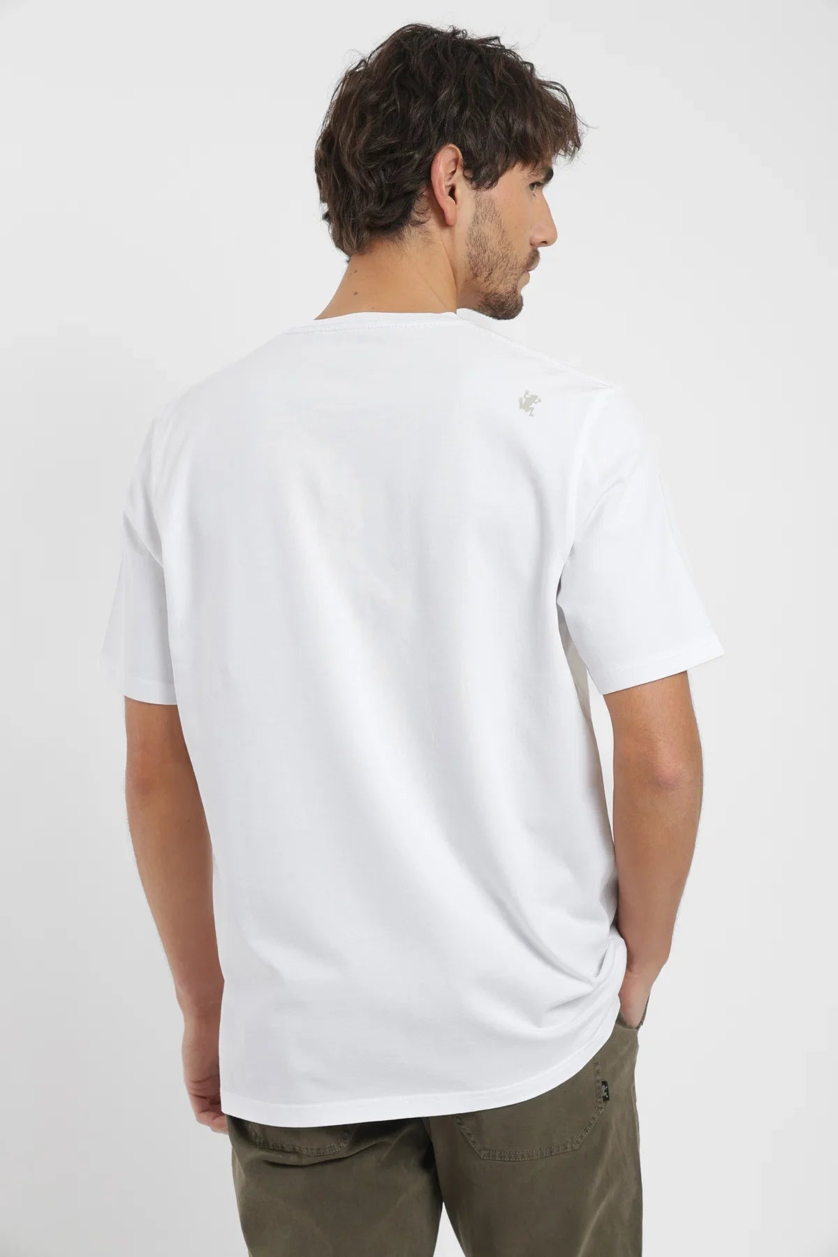 Polera manga corta hombre Plain blanco Froens