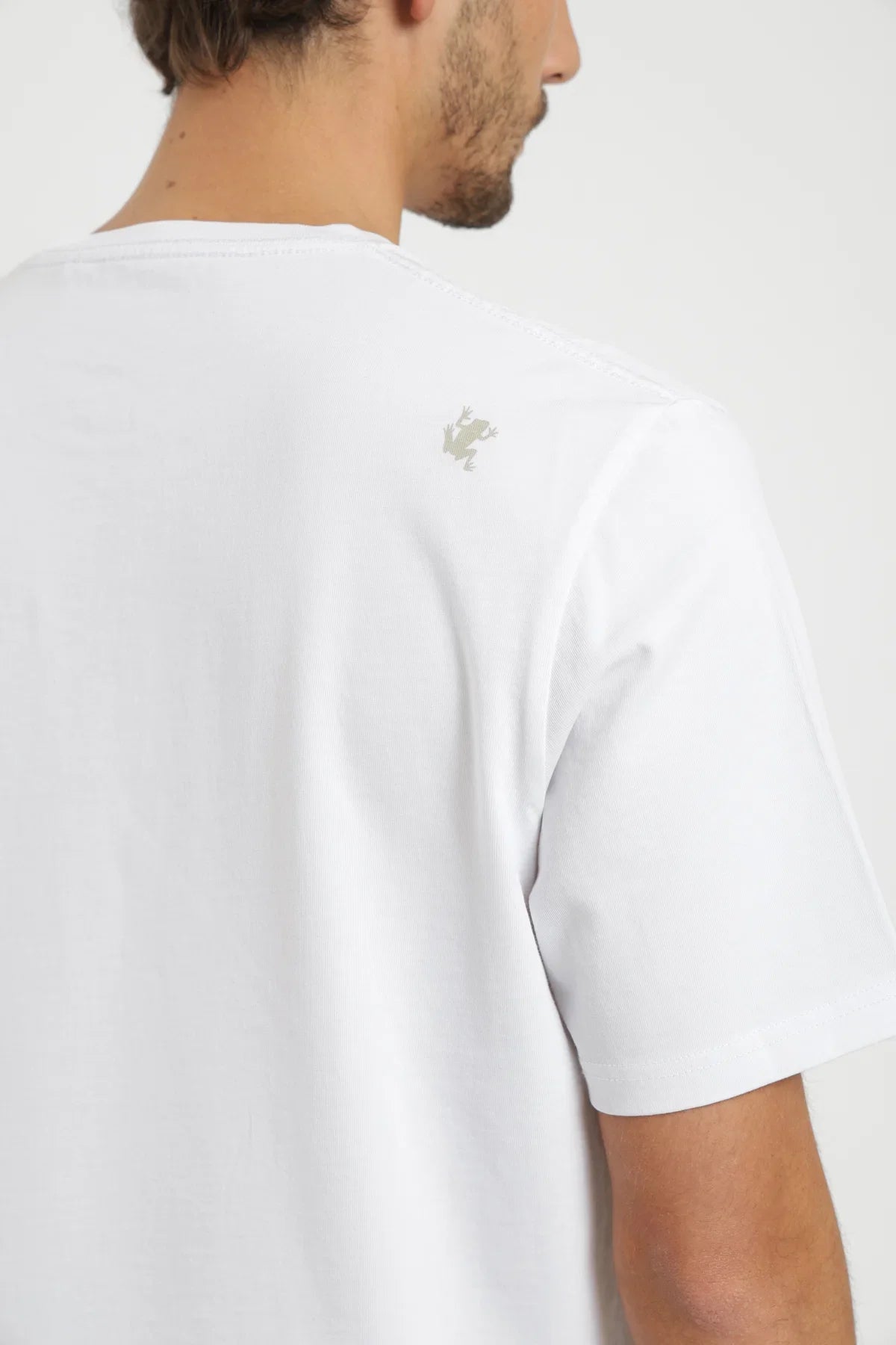 Polera manga corta hombre Plain blanco Froens